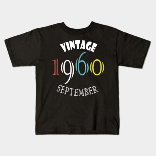 1960 September Vintage Kids T-Shirt